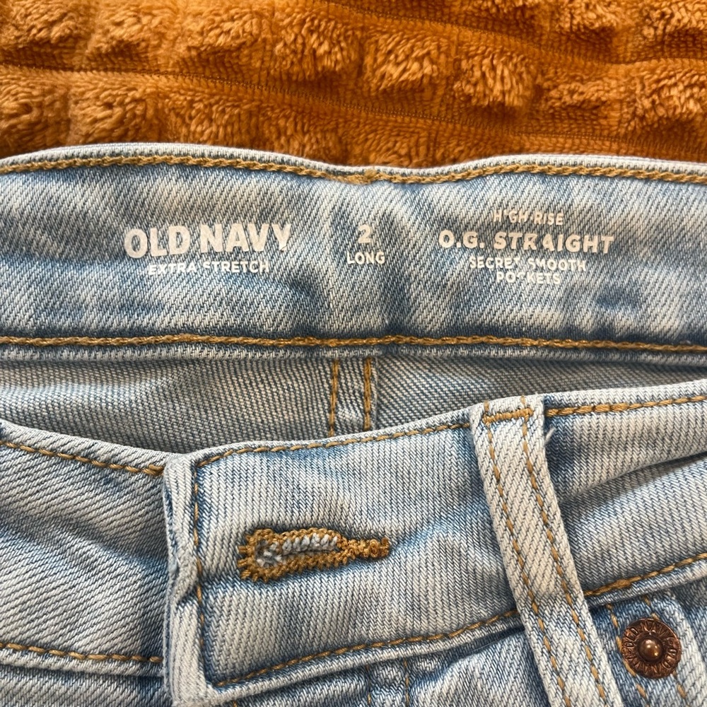 Old navy straight jeans. Barely worn. Size 2 long.